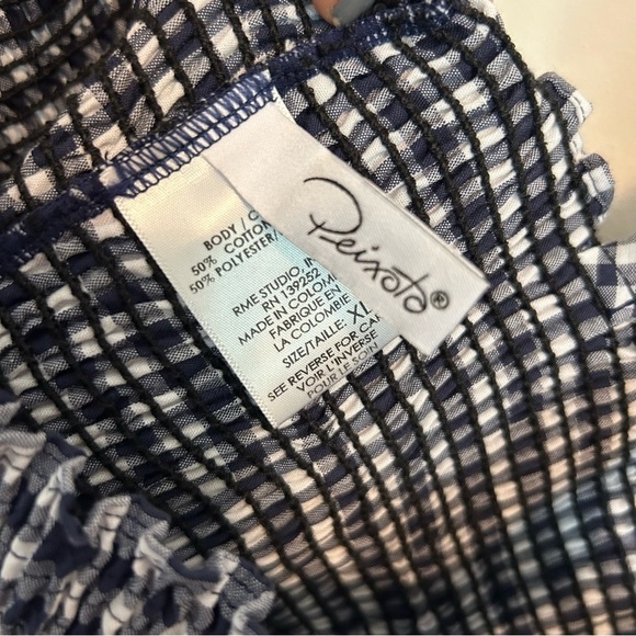 Revolve Peixoto Mariel Plaid Smocked Top - Picture 6 of 7